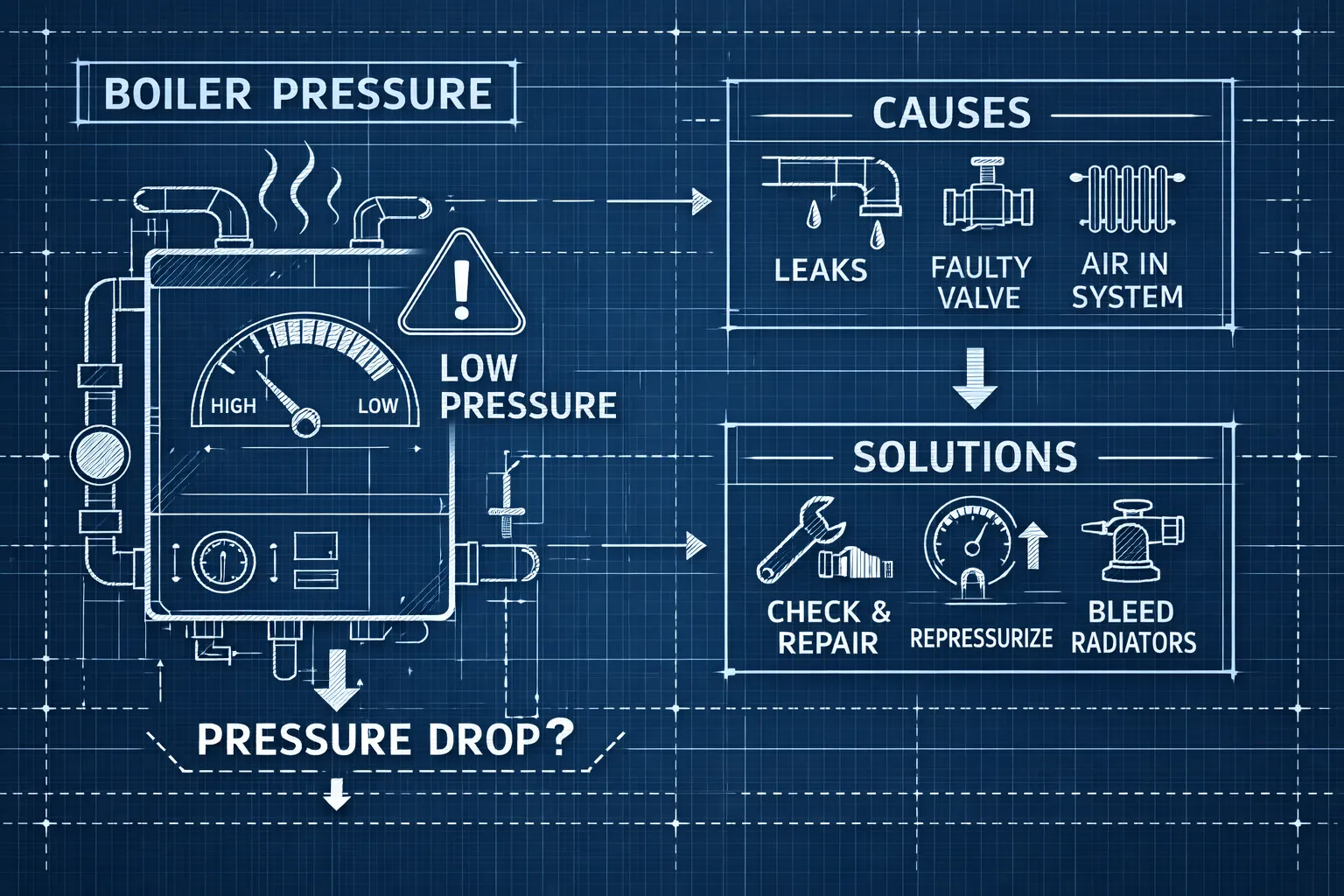 Why Boiler Pressure Drops and How to Fix It